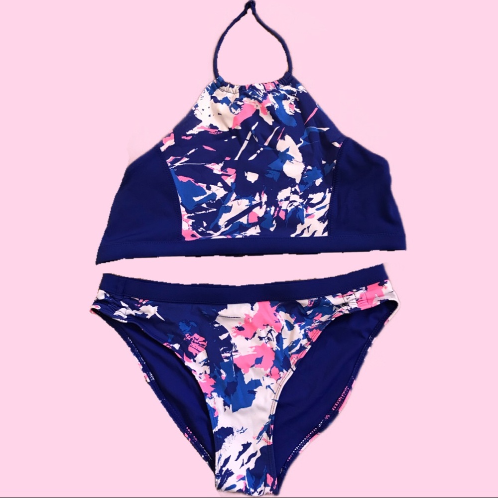 Zella Blue Patterned Bikini
